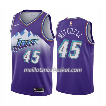Maillot Homme Utah Jazz Donovan Mitchell 45 2019-20 Nike Hardwood Classics Swingman
